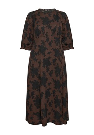 Yours Clothing, PLUS SIZE MIDI DRESSES - Vestido informal - chocolate