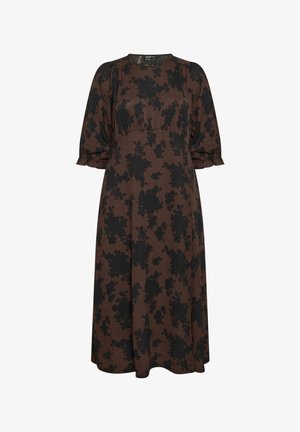 Yours Clothing, PLUS SIZE MIDI DRESSES - Freizeitkleid - chocolate