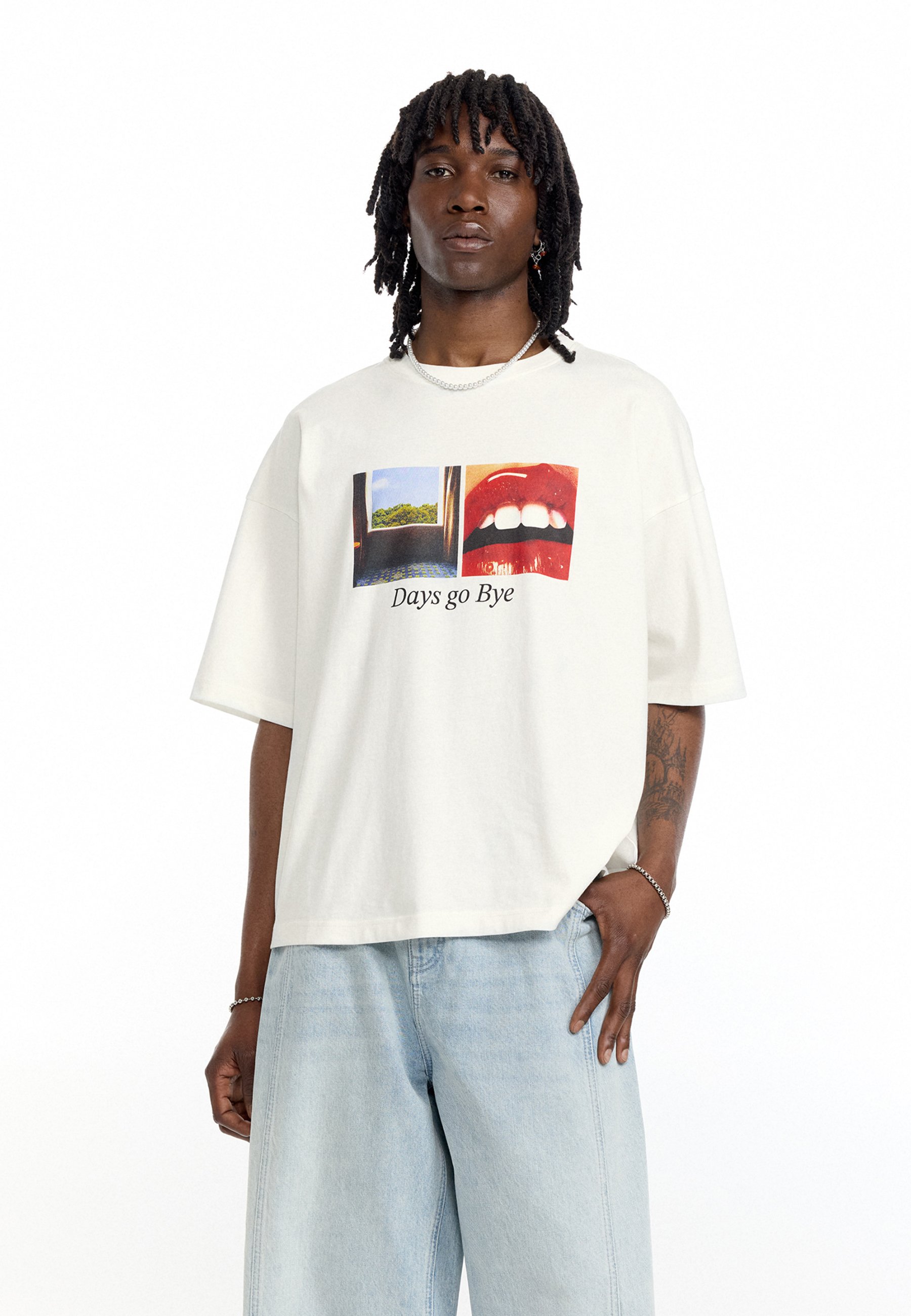 Pull And Bear Kaos Oversize Tee Shirt Femme Oversize Original We