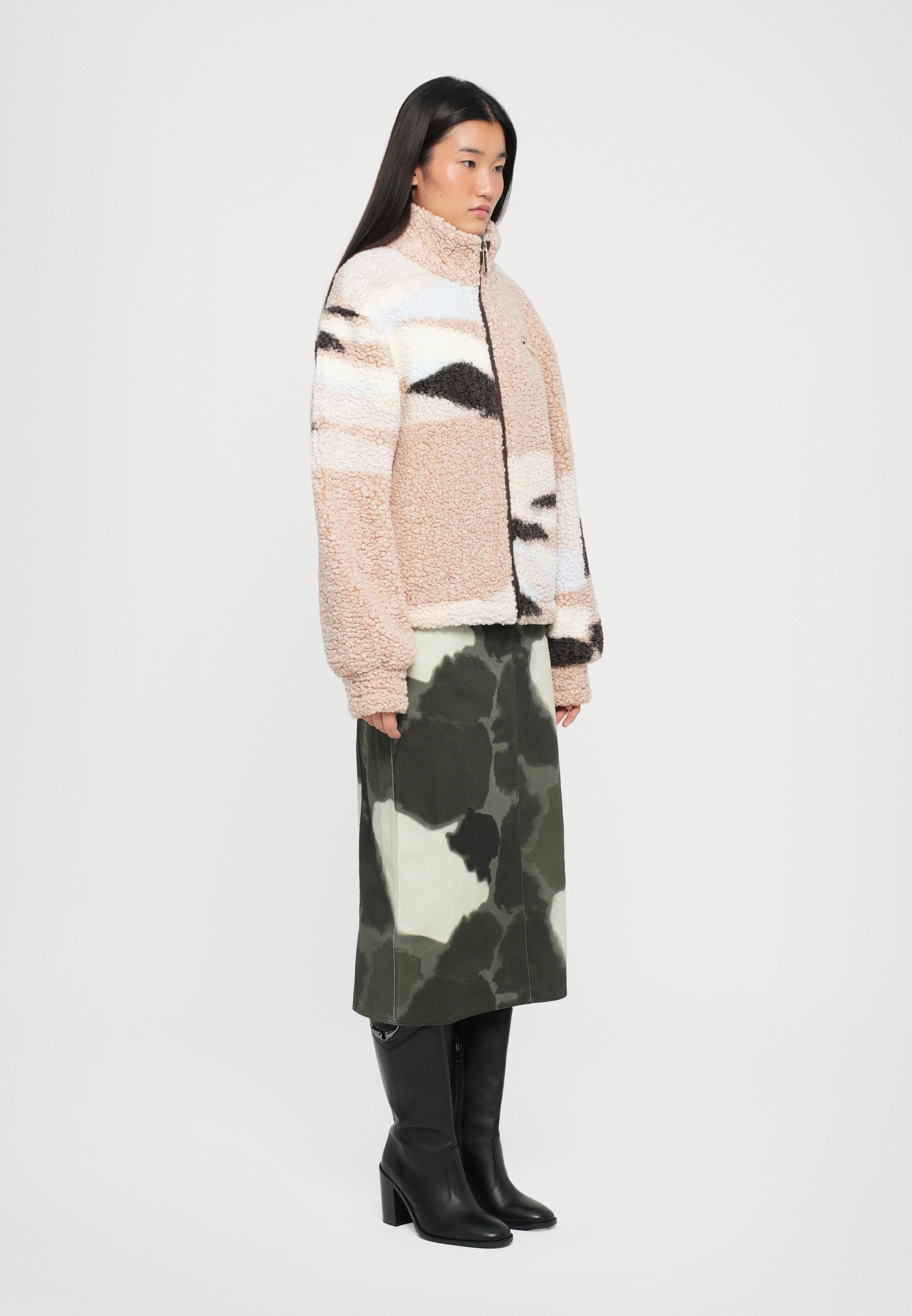 Helmstedt SAFIYA JACKET - Fleece jacket - tie dye green/dark