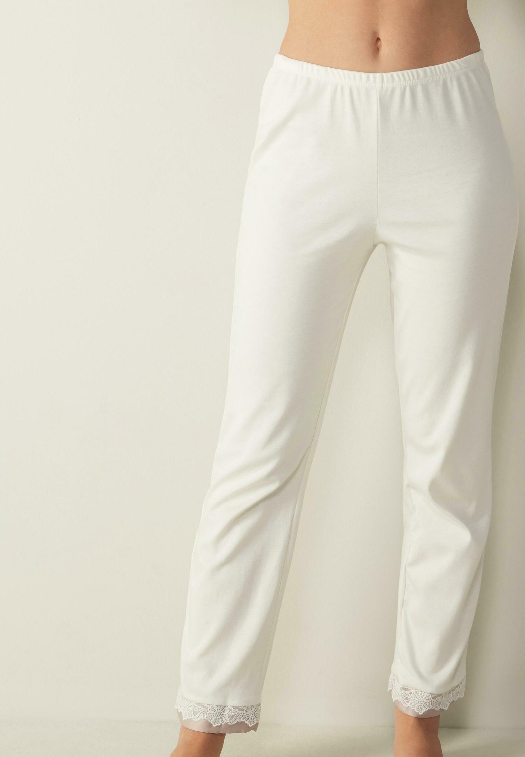 Intimissimi Pantaloni del pigiama - talco/avorio - Zalando