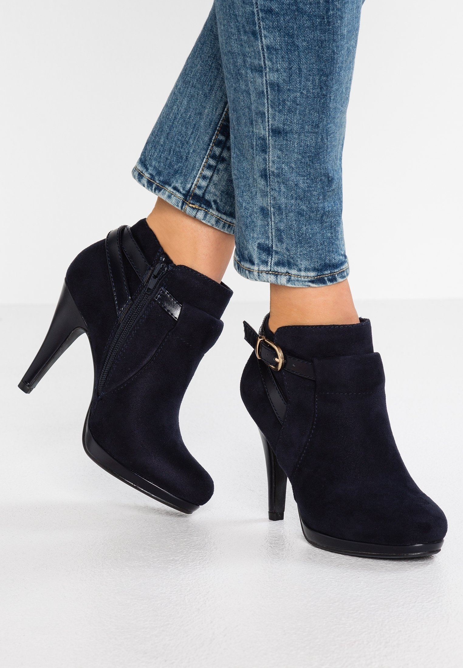 Wallis Bottines à talons hauts dark blue/bleu marine (Seconde