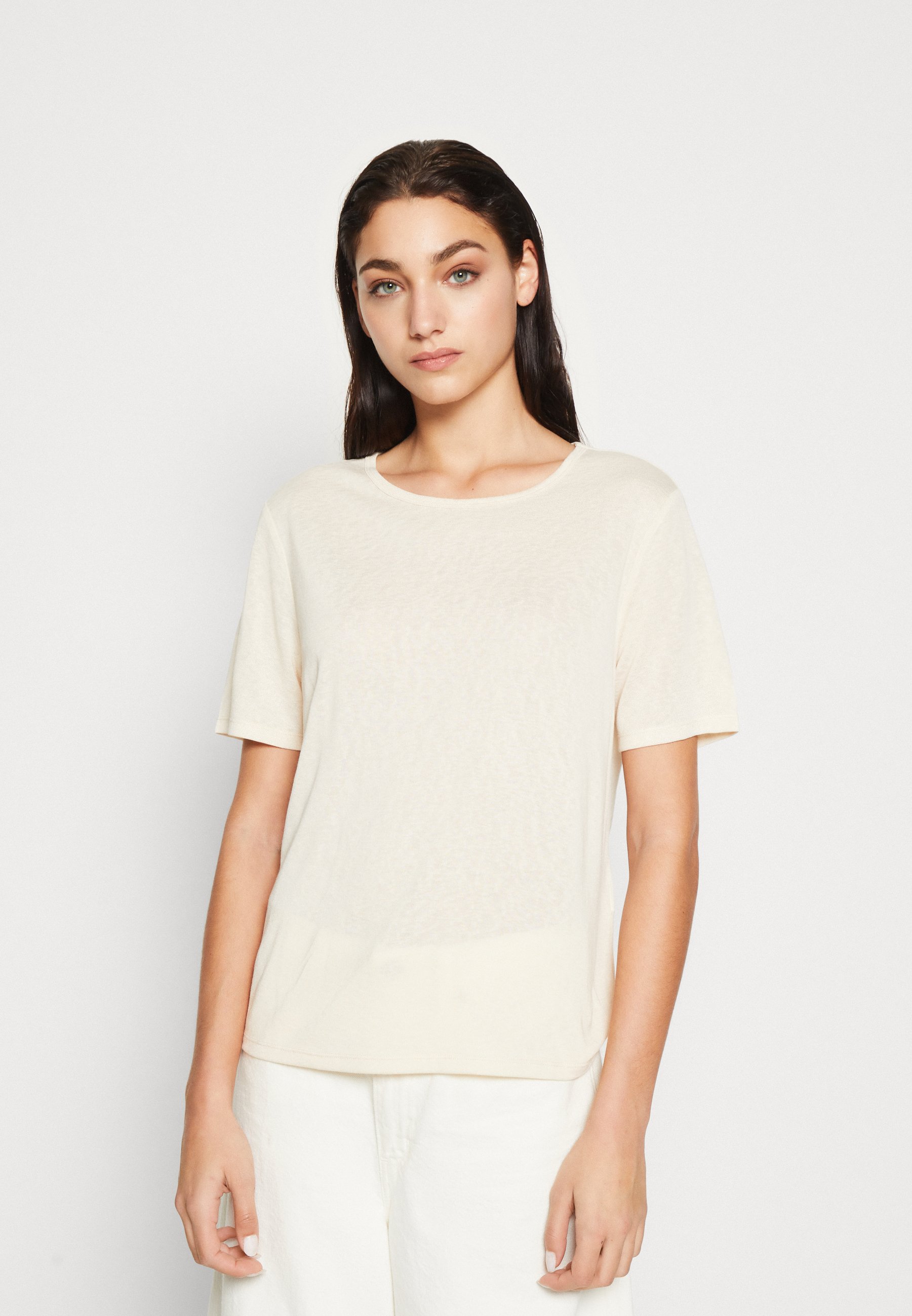 Objsanne S S Re Shirt Sandshell