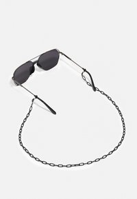 Urban Classics KARPHATOS WITH CHAIN - Sluneční brýle - gunmetal/black