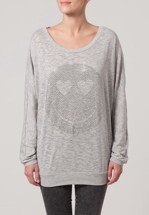 Collegepaita - mottled light grey