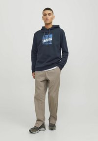 Jack & Jones Jersey con capucha - navy blazer