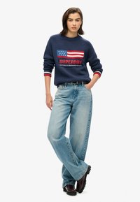 Superdry & Co AMERICANA CREW - Strickpullover - eclipse navy