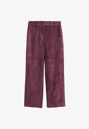Next, PETITE FIT - CORD WIDE LEG TROUSERS - Bukser - burgundy red