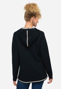 LAURASØN DOUBLEFACE - Mikina s kapucí - navy blue