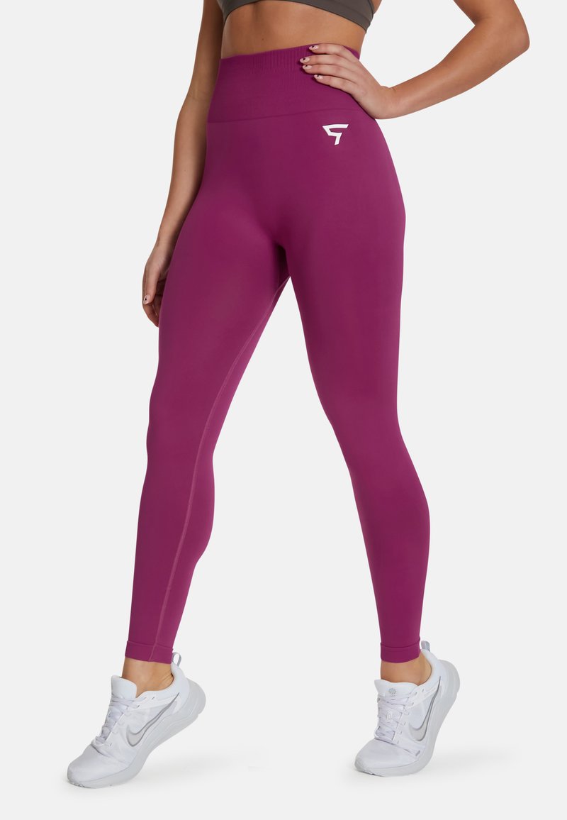 SQUATPROOF CHROMA PLAIN HIGH WAISTED  - Tajice - violet red