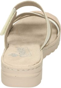 Rieker Mules - altrosa lightgold offwhite perle