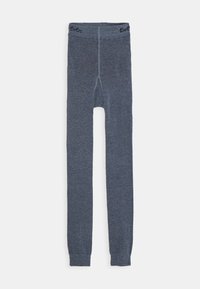 Leggings grigi, attillati, realizzati in un morbido e stretch tessuto. Presentano una vita semplice con il logo "Ewers" e una superficie liscia in tutto il capo.