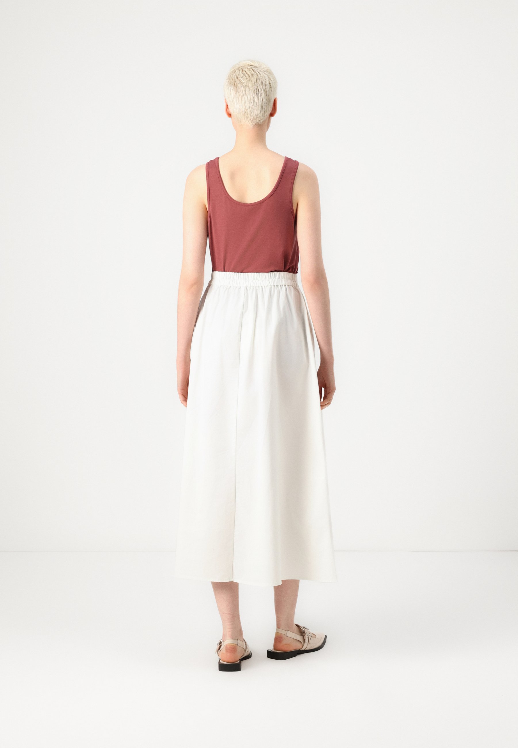 Pinko JOHNNY GONNA - Maxi skirt - bianco/white - Zalando.co.uk