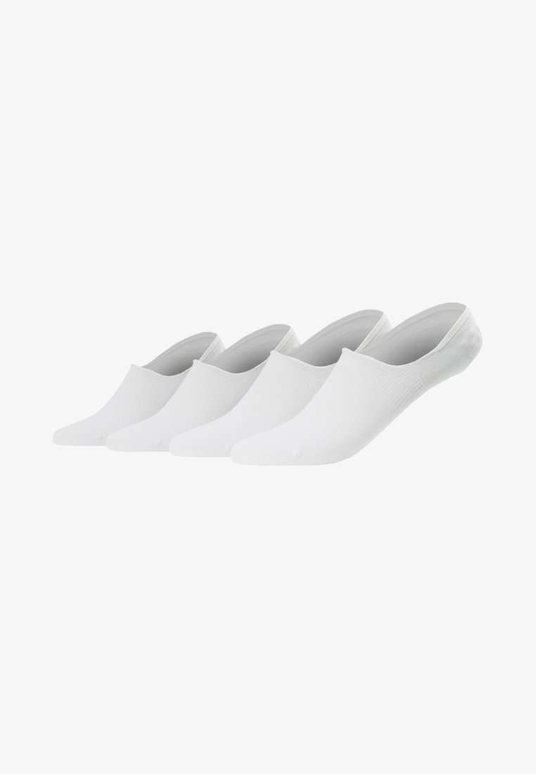 camano INVISIBLE LOW FOOTIES UNISEX PACK Calze white/bianco
