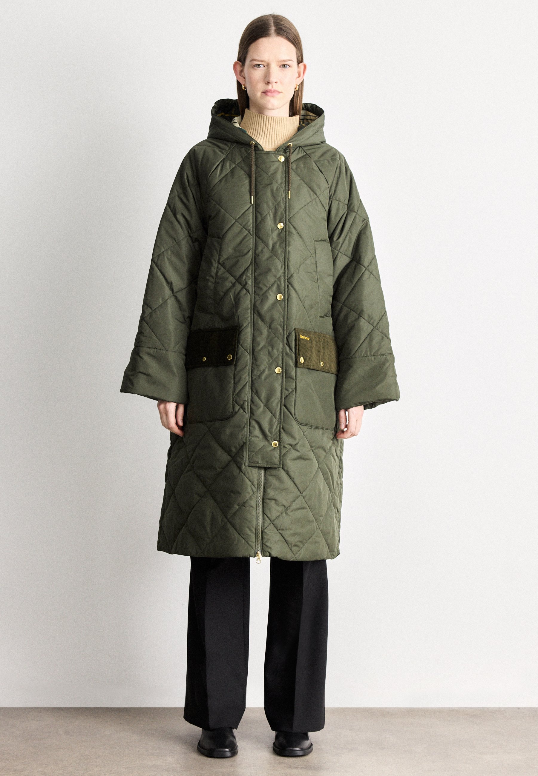 Barbour BRAIDLEY QUILTED - Winter coat - olive - Zalando.ie