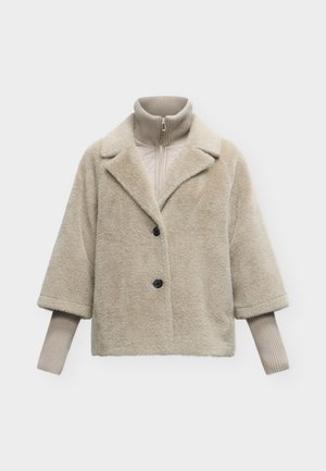 TOM TAILOR, COSY CAPE JACKET - Light jacket - soft taupe grey