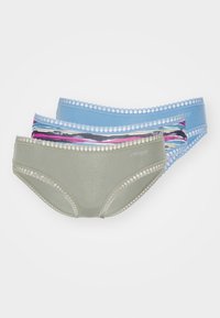 Unselected, green/light blue