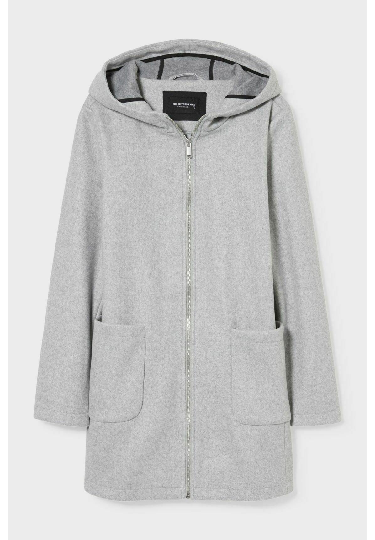 C\u0026A Abrigo corto - light gray melange/gris claro jaspeado - Zalando.es