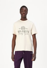 Les Deux - CREST - Marškinėliai su spaudiniu - ivory/rosin Miniatiūros vaizdas 1