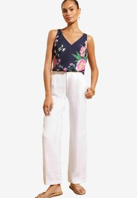 Love & Roses V NECK FRONT BACK -REGULAR FIT - Top - blue