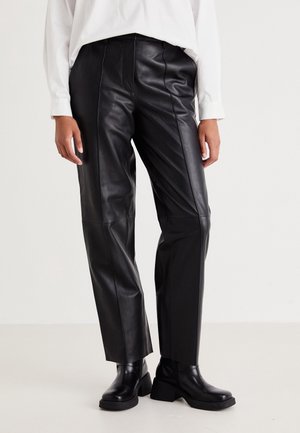 Pantalon en cuir - black