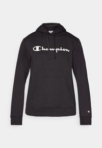 BASICS HOODIE LARGE LOGO - Hoodie - black