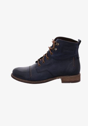 Lace-up ankle boots - royal
