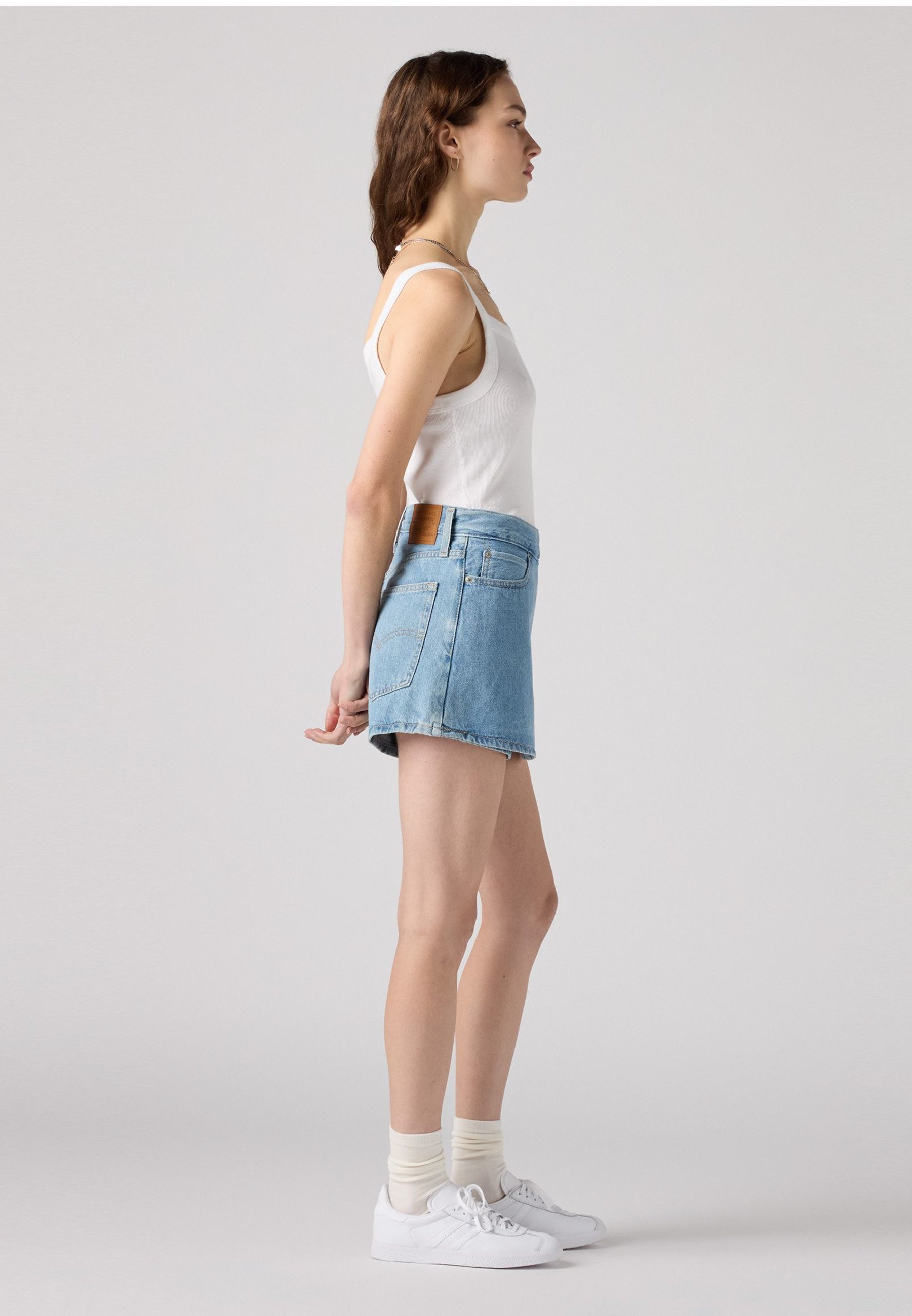Levi's® SKORT - Denim skirt - i'm fun/light-blue denim