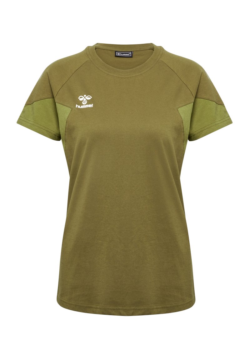 Hummel T-shirt basic groen