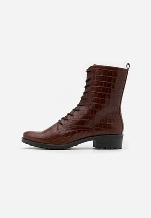 BOOTS - Schnürstiefelette - cognac