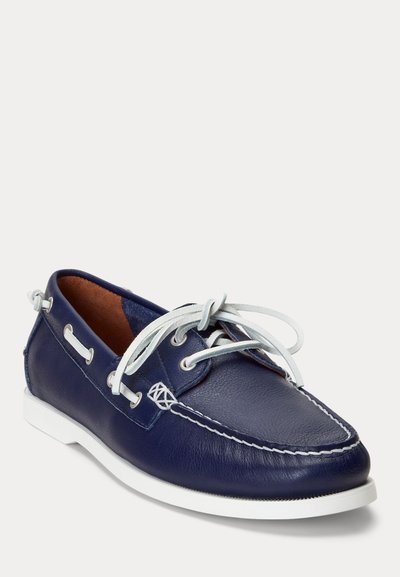 Polo Ralph Lauren MERTON LEATHER BOAT SHOE - Scarpe da barca - newport navy