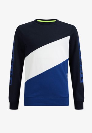 MET COLOURBLOCK - Maglietta a manica lunga - dark blue