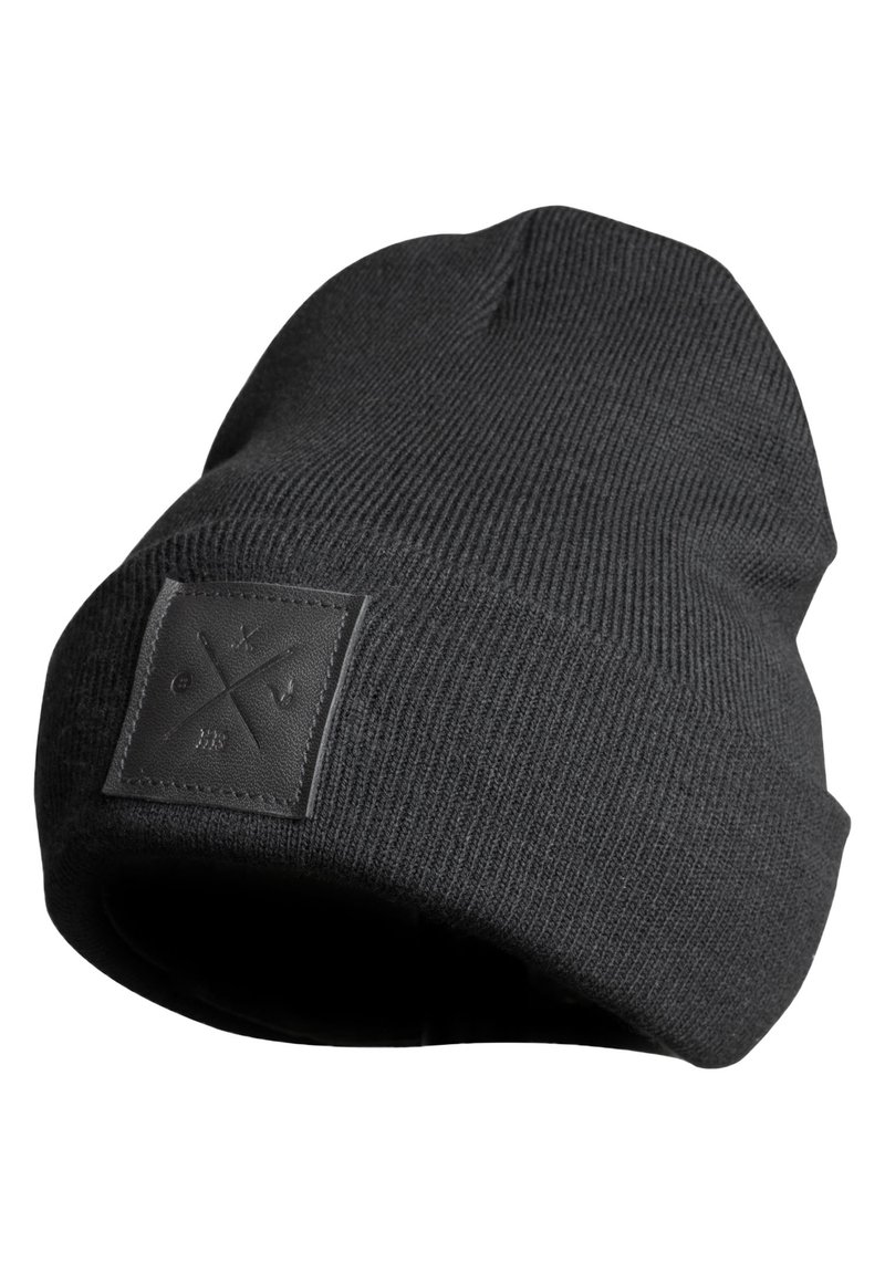 Manufaktur13 ROUGH BEANIE -MÜTZE – STRICKMÜTZE - Beanie - black