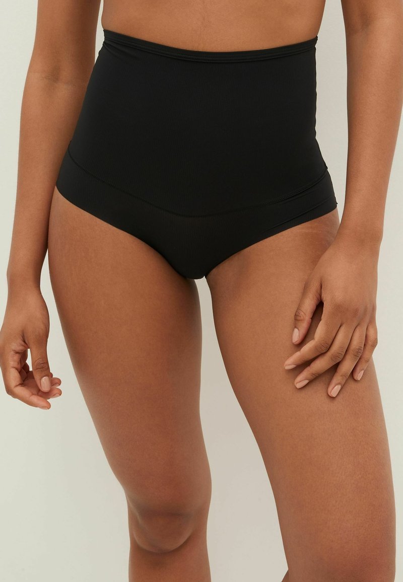Next TUMMY CONTROL SHAPING RIBBED KNICKERS 2 PACK Shapewear black