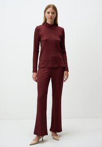 WIDE-LEG  - Broek - bordeaux