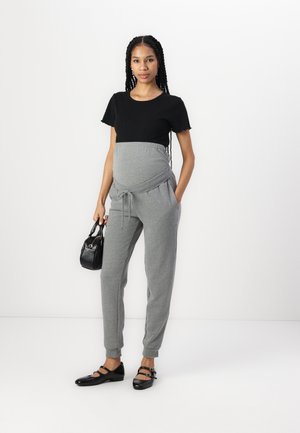 2 PACK  - Joggebukse - mottled grey/dark blue