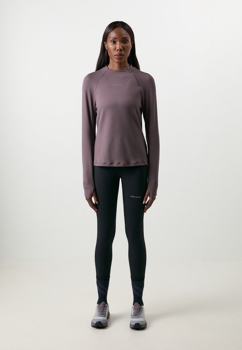 NNormal BEKLEIDUNG 
 - T-shirt à manches longues - dunkelviolett