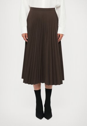 SKIRT - sukňa v tvare A - brown