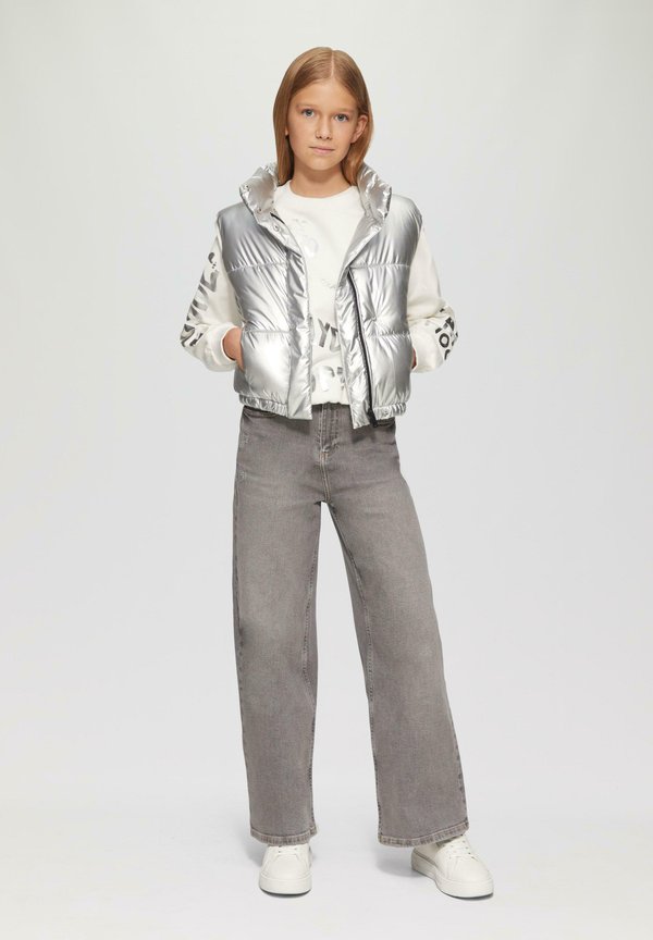 MIT METALLIC-PRINT - Sweatshirt - ecru