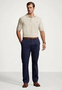 Polo Ralph Lauren Big & Tall THE ICONIC MESH POLO SHIRT - Polo krekls - expedition dune heather