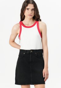 Pepe Jeans MINI SKIRT  - Džinsa auduma svārki - black denim