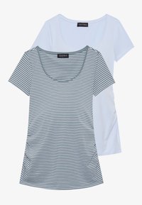 2 PACK  - T-shirts med print - teal/multi-coloured