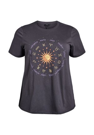 AUF DER VORDERSEITE - Print T-shirt - asphalt w sun