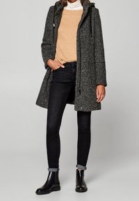 Esprit Klassischer Mantel - mottled dark grey