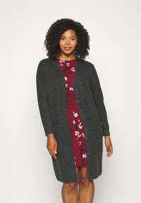 Vero Moda Curve VMCDOFFY LS LONG OPEN  NOOS - Cardigan - black