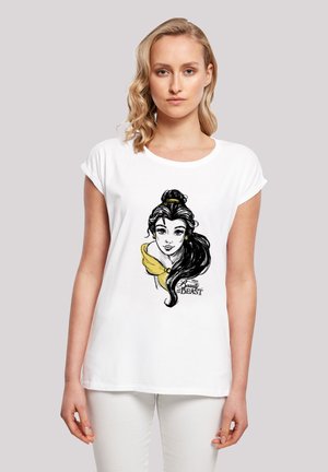 EXTENDED SHOULDER DISNEY DIE SCHÖNE UND DAS BIEST BELLE  - Print T-shirt - white