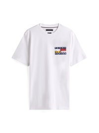 COLOUR FLAG TEE - Tričko s potlačou - white