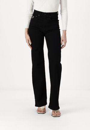 Pernera ancha - black denim