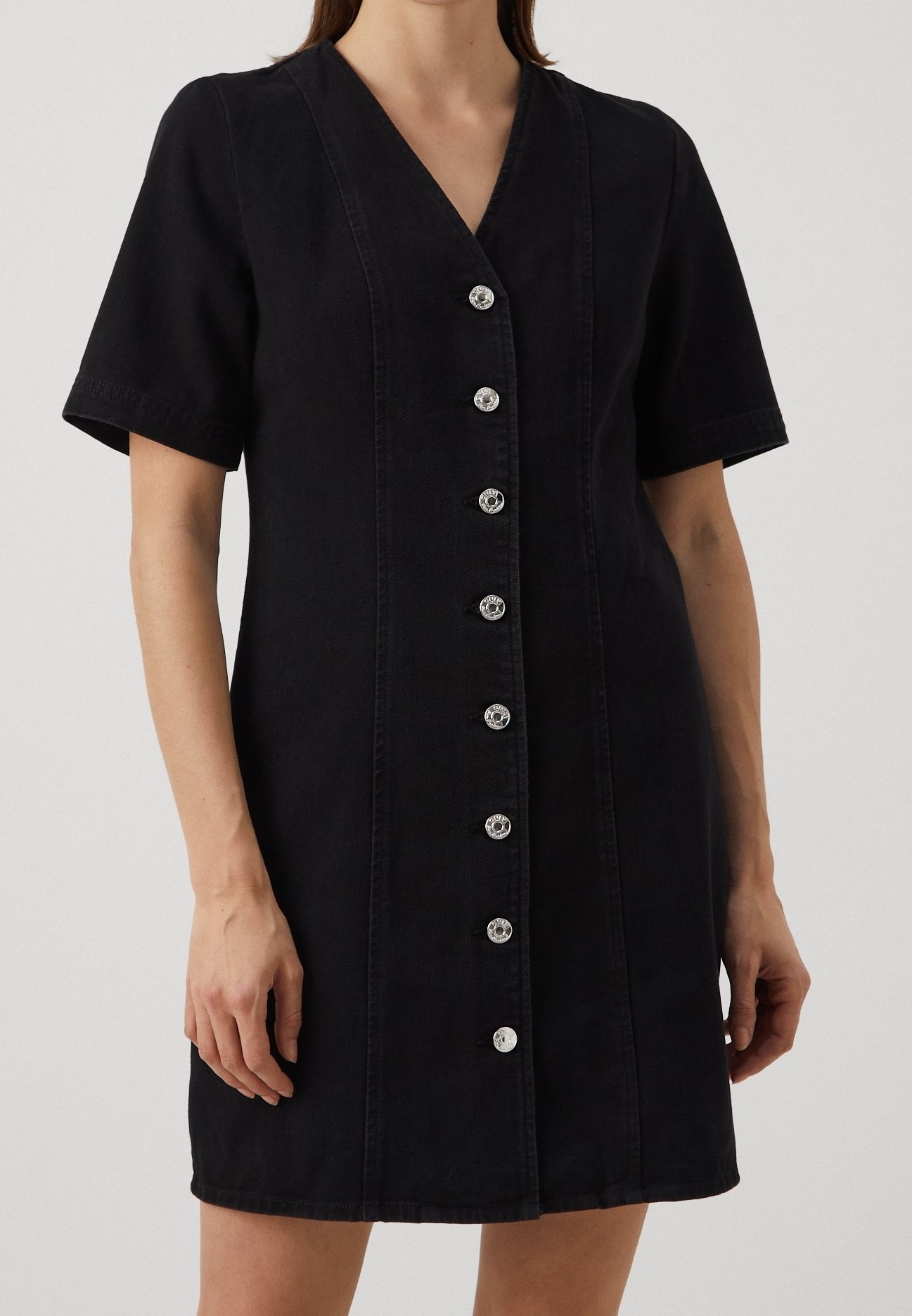 ONLY Denim dress - black denim - (Pre-owned) - Zalando.ie