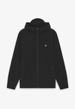 Lyle & Scott, TAPED ZIP THROUGH HOODED JACKET - Giacca leggera - jet black